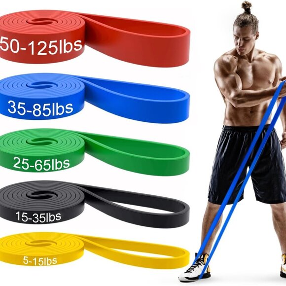 Pull Up Bands, Resistance Bands, Pull Up Assistance Bands Set for Men & Women, E - Picture 1 of 6